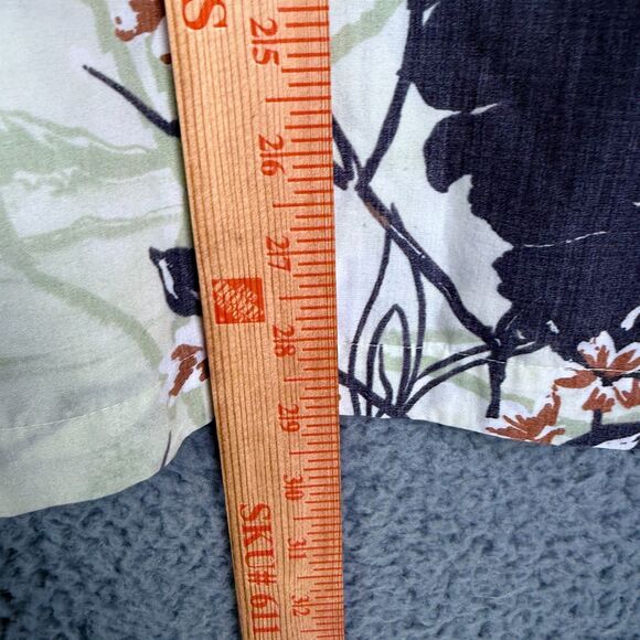 Vintage Quiksilver Hawaiian Shirt Ukiyo-e Japanese Print Green Black Men’s M - Picture 10 of 12